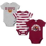 Gerber Baby Boys' NFL 3-Pack Onesie Bodysuit, Washington Commanders, 0-3 Months