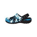 FOCO Carolina Panthers NFL Mens Tie-Dye Clog with Strap - L