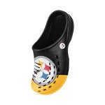 FOCO Pittsburgh Steelers NFL Mens Colorblock Big Logo Clog - L - (11-12)