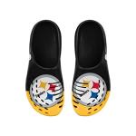 FOCO Pittsburgh Steelers NFL Mens Colorblock Big Logo Clog - L - (11-12)