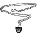 NFL Siskiyou Sports Fan Shop Las Vegas Raiders Chain Necklace with Small Charm 22 inch Team Color