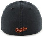 47 MLB Team Color Primary Logo Franchise Fitted Baseball Hat Cap, Unisex Adult - Baltimore Orioles - Black (Large)