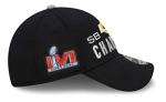 New Era Men's Black Los Angeles Rams Super Bowl LVI Champions Locker Room Trophy Collection 9FORTY Snapback Adjustable Hat