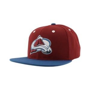 Colorado Avalanche NHL Officially Licensed Adjustable Snapback Hat Flat Bill Z11 Icon Two Color