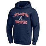 Outerstuff MLB Kids Youth 8-20 Official City Headline Arch Logo Fleece Lined Pullover Hoodie Sweatshirt (US, Numeric, 10, 12, Regular, Atlanta Braves - Navy)