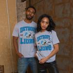 Junk Food NFL - Detroit Lions - Team Helmet - Officially Licensed Adult Short Sleeve Fan Tee for Men and Women