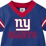 NFL New York Giants Team Jersey Bodysuit, red/White/Blue New York Giants, 3-6 Months