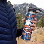 Rico Industries NHL Hockey New York Islanders 22oz Stainless Steel Tumbler with Lid - Great For Coffee, Tea, Water or Cocktails