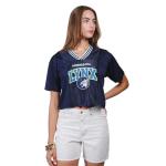 Ultra Game WNBA Official Womens Super Soft Mesh Crop Top T-Shirt, Minnesota Lynx, Team Color, XX-Large