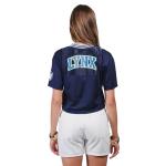 Ultra Game WNBA Official Womens Super Soft Mesh Crop Top T-Shirt, Minnesota Lynx, Team Color, XX-Large