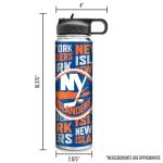 Rico Industries NHL Hockey New York Islanders 22oz Stainless Steel Tumbler with Lid - Great For Coffee, Tea, Water or Cocktails