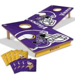 YouTheFan NFL Minnesota Vikings 2’ x 3’ Wood Cornhole Game with Logo Bags