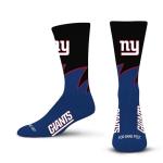 For Bare Feet NFL NEW YORK GIANTS Black Wave Crew Sock Team Color LARGE