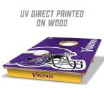 YouTheFan NFL Minnesota Vikings 2’ x 3’ Wood Cornhole Game with Logo Bags