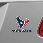 FANMATS 60476 - NFL - Houston Texans Embossed Color Emblem | Bull Head Primary Logo