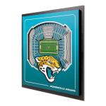 YouTheFan Officially-licensed NFL Jacksonville Jaguars Stadium Series 3D Wall Art - multi-layer team stadium replica, detailed sports fan gift, indoor decor