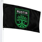 A-Ustin Fc Flag 3x5 Ft Outdoor Outdoor Banner Polyester Flag Bright Fade Resistant Metallic Ring Flag