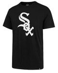 MLB Men's Imprint Match Team Color Primary Logo Word Mark T-Shirt (Chicago White Sox Black, Small)