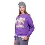 Ultra Game WNBA Official Womens Super Soft Oversized Crew Sweatshirt, Los Angeles Sparks, Team Color, Small
