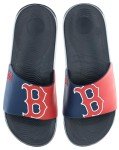 FOCO Men's MLB Big Logo Raised Slide, Boston Red Sox, Large