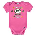 NFL Green Bay Packers Baby-Girl 3 Pack Bodysuit, Team Color, 3-6 Months (138823160PKR06M-697)