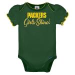 NFL Green Bay Packers Baby-Girl 3 Pack Bodysuit, Team Color, 3-6 Months (138823160PKR06M-697)