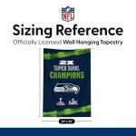 Northwest NFL Super Bowl 2026 Seattle Seahawks Multi Champs Tide Tapestry Wall Hanging, 24 x 36 in
