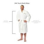 Northwest NFL Los Angeles Chargers Adult Unisex Silk Touch Bathrobe, Large/X-Large, White, Officially Licensed Loungewear, Soft Plush Polyester