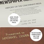 Signature gifts Cincinnati Personalized Baseball History Book - Reds Baseball Fan Gift - A Major League History Told Through Archive Newspaper Coverage (Reds)…