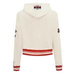 Pro Standard Womens NHL Ottawa Senators Retro Classics Cropped Pullover Hoodie Eggshell/Red M