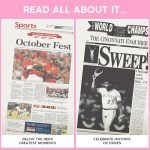 Signature gifts Cincinnati Personalized Baseball History Book - Reds Baseball Fan Gift - A Major League History Told Through Archive Newspaper Coverage (Reds)…