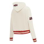 Pro Standard Womens NHL Ottawa Senators Retro Classics Cropped Pullover Hoodie Eggshell/Red M