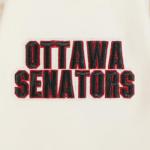 Pro Standard Womens NHL Ottawa Senators Retro Classics Cropped Pullover Hoodie Eggshell/Red M