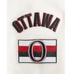 Pro Standard Womens NHL Ottawa Senators Retro Classics Cropped Pullover Hoodie Eggshell/Red M