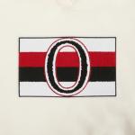 Pro Standard Womens NHL Ottawa Senators Retro Classics Cropped Pullover Hoodie Eggshell/Red M
