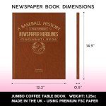 Signature gifts Cincinnati Personalized Baseball History Book - Reds Baseball Fan Gift - A Major League History Told Through Archive Newspaper Coverage (Reds)…