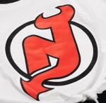 Calhoun NHL Women's Front Tie Cover Up Loose Fit Crop T-Shirt (Small/Medium, New Jersey Devils)
