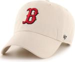 47 Brand MLB Natural Primary Logo Clean Up Adjustable Baseball Cap Hat, Adult One Size Fits All - Boston Red Sox Natural