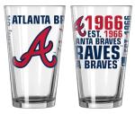 Boelter Brands MLB Spirit 16oz Pint Glass (Atlanta Braves)