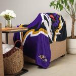 Baltimore Ravens NFL Supreme Slumber Plush Throw