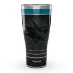 Tervis Traveler NHL San Jose Sharks - Night Game Triple Insulated Tumbler Travel Cup Keeps Drinks Cold & Hot, 30oz, Stainless Steel