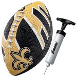 Franklin Sports NFL New Orleans Saints Football - Youth Football - Mini 8.5" Rubber Ball - Perfect for Kids - Team Logos and Colors