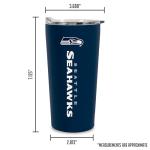 Rico Industries NFL Football Seattle Seahawks 18oz Soft Touch, Easy Grip Tumbler