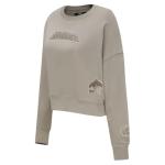 Pro Standard Womens NHL Colorado Avalanche Wingspan Crewneck Sweatshirt Taupe XS