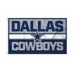 Rico Industries NFL Football Dallas Cowboys Bold 3' x 5' Banner Flag Single Sided - Indoor or Outdoor - Home Décor