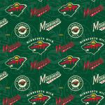 Minnesota Wild Fabric – Officially Licensed NHL Minnesota Wild Cotton Quilting Fabric by Sykel Enterprises, Precut Yardage for Sewing & Crafts Tone on Tone