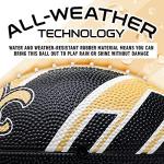Franklin Sports NFL New Orleans Saints Football - Youth Football - Mini 8.5" Rubber Ball - Perfect for Kids - Team Logos and Colors