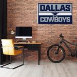 Rico Industries NFL Football Dallas Cowboys Bold 3' x 5' Banner Flag Single Sided - Indoor or Outdoor - Home Décor