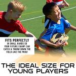 Franklin Sports NFL New Orleans Saints Football - Youth Football - Mini 8.5" Rubber Ball - Perfect for Kids - Team Logos and Colors