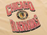 Calhoun NHL Surf & Skate Mens Garment Dyed Vintage Boxy Fit Oversized Soft Retro T-Shirt (Chicago Blackhawks, X-Large)